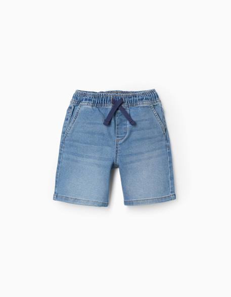 Short midi en jean à enfiler avec cordon  - vertbaudet enfant