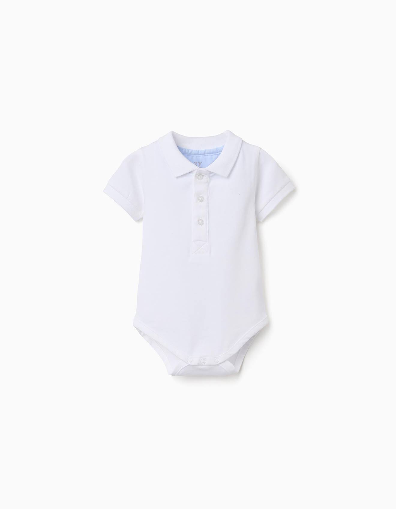 Body Polo En Coton Manches Courtes Blanc 15 €