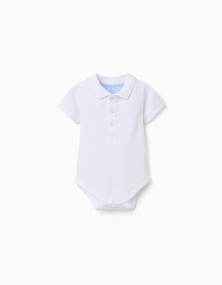 Bébé-Body polo en coton à manches courtes