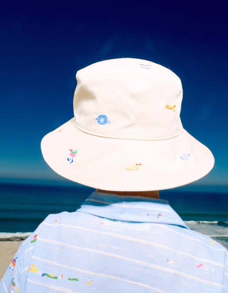 Garçon-Chapeau panama avec broderie carolina celas x zippy