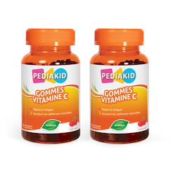 Puériculture-Petite parapharmacie-Gommes vitamine c 60 oursons - lot de 2