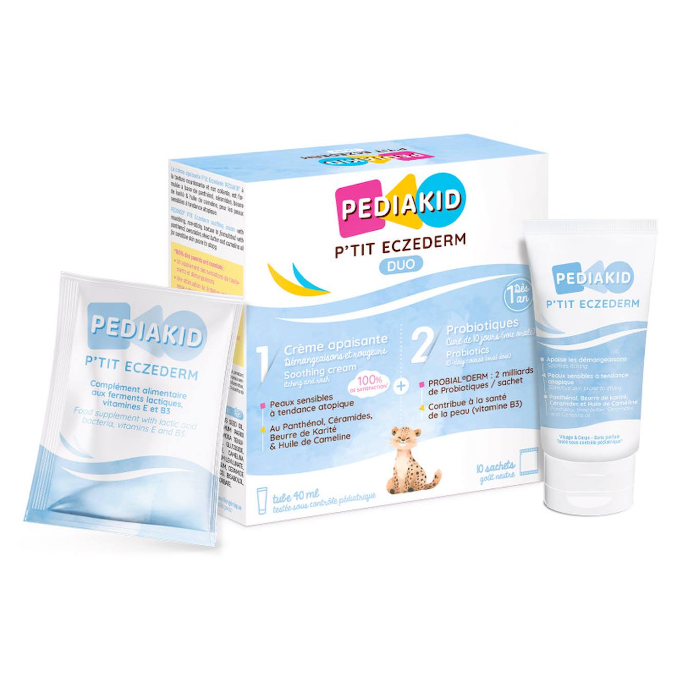 P'tit Eczederm Duo Soin Peau Sèche Atopique Bébé Enfant Multicolore