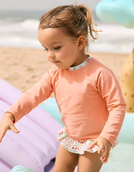 Bébé-Maillot de bain, accessoires de plage-Ensemble de bain bébé avec protection uv 40+ et motif mosaïque