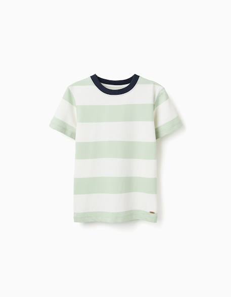 Garçon-T-shirt en coton à rayures