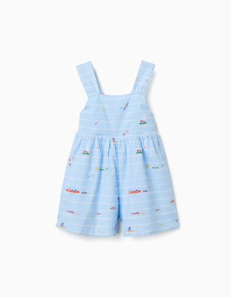 Bébé-Salopette, combinaison-Combishort en coton avec imprimé carolina celas x zippy