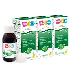 -Sirop toux sèche & grasse soulage la gorge bébé enfant 125ml x3