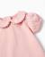 Body en coton avec col claudine Blanc+Rose clair 7 - vertbaudet enfant 
