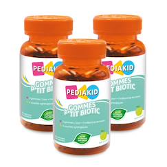 Puériculture-Petite parapharmacie-Gommes p'tit biotic 60 oursons - lot de 3