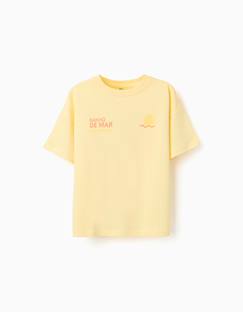 T-shirt en coton avec imprimé banho de mar  - vertbaudet enfant