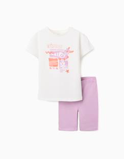 Ensemble t-shirt et cycliste en coton  - vertbaudet enfant