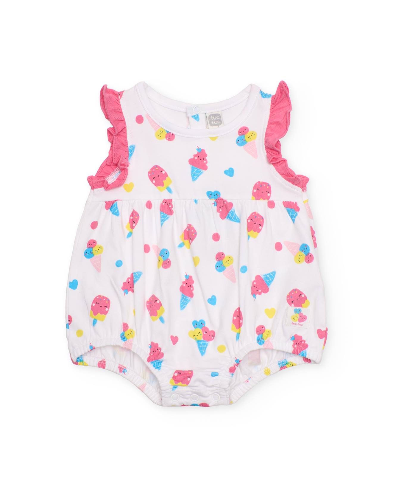 Barboteuse En Tricot Pour Nouveau-n Avec Imprim Glaces Blanc 17 €