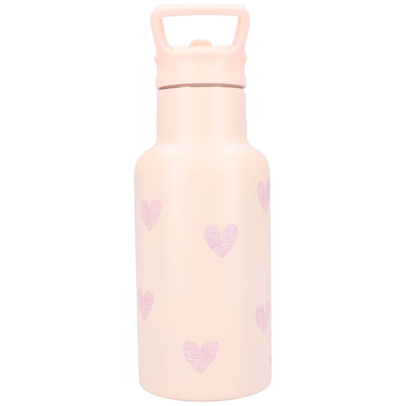 Gourde Cœurs (350 Ml) Rose (Kidzroom) - Image 1