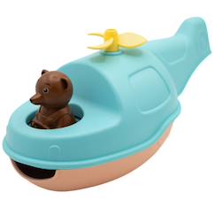 Jouet-Hélicoptère bateau de petit ours brun