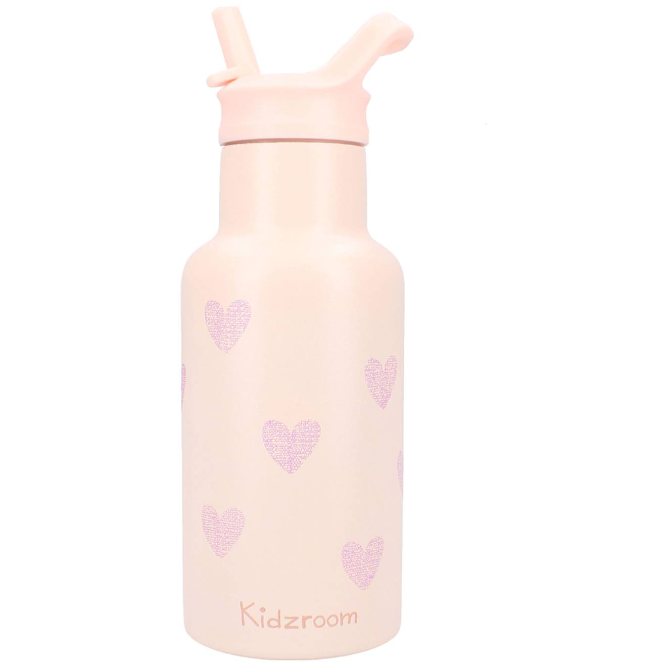 Gourde Cœurs (350 Ml) Rose (Kidzroom) - Couverture