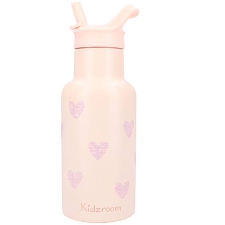 Kidzroom - Gourde Cœurs (350 Ml) Rose