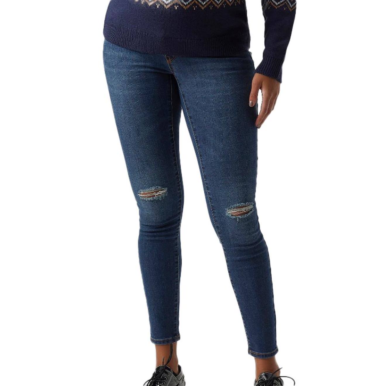 Jean De Grossesse Femme 3139 20017992 Bleu
