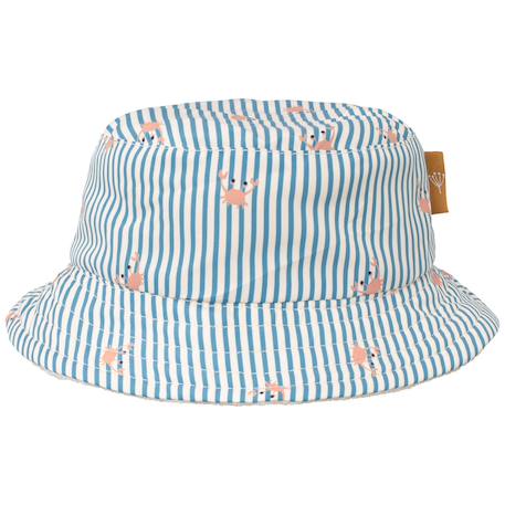 Bob réversible anti-uv rayures et crabes (1-2 ans)  - vertbaudet enfant
