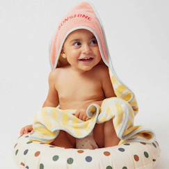 Cape de bain bébé summer forever éponge (80 x 80 cm)  - vertbaudet enfant