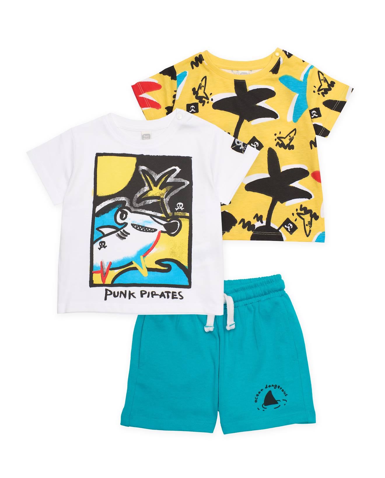 Ensemble En Maille Trois Pièces Pour Garçon Jaune