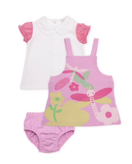 Bébé-Ensemble en tricot trois pièces pour nouveau-né