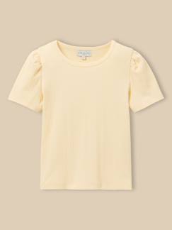 -T-shirt à côtes fille - coton biologique