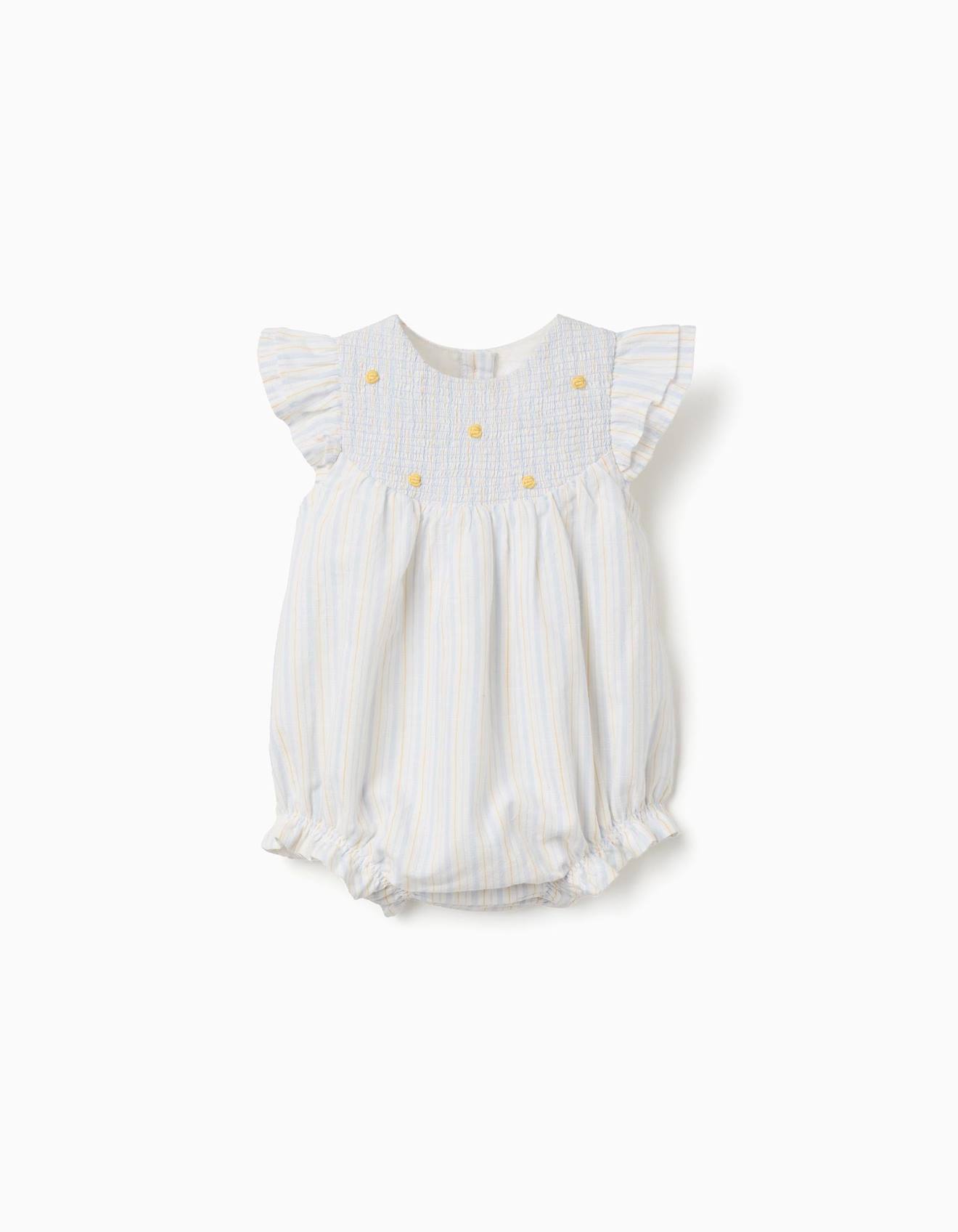 Barboteuse En Coton Rayures Bs Bleu Clair 30 €