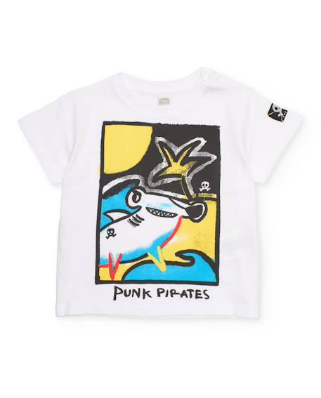 T-shirt en maille pour garçon avec motif sur le devant  - vertbaudet enfant