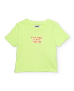 T-shirt fille en maille côtelée  - vertbaudet enfant