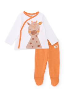 Ensemble en tricot pour nouveau-né avec imprimé girafe  - vertbaudet enfant