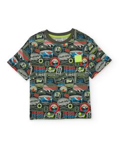 T-shirt garçon en maille à thématique aventurière  - vertbaudet enfant