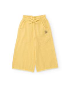 -Pantalon pour fille en tissu coupe culotte