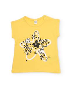 -T-shirt en maille pour fille avec motif étoiles de mer