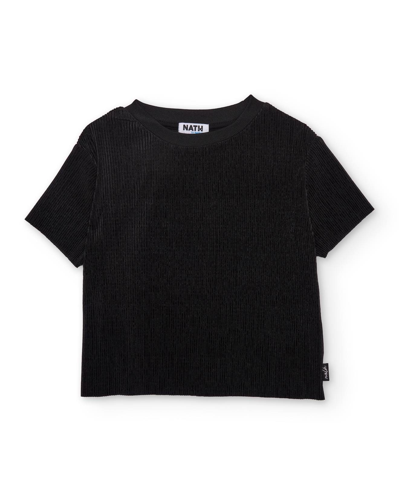 T-shirt Fille En Maille Ctele Noir 12 €