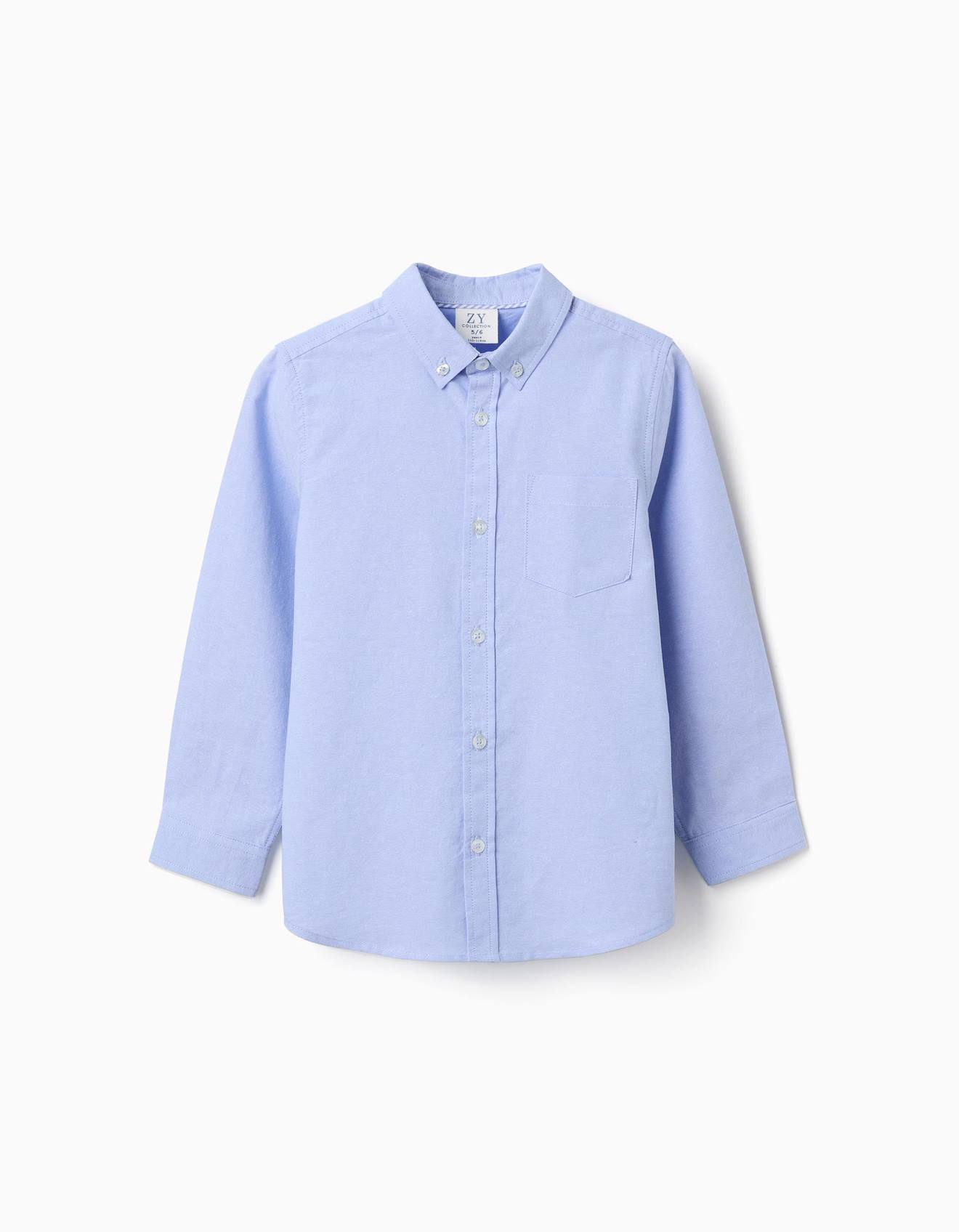 Chemise En Coton Bleu Clair Chemise En Coton Bleu Clair