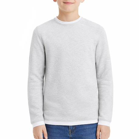 Garçon-Pull, gilet, sweat-Pull garçon manches longues twinn knit neck