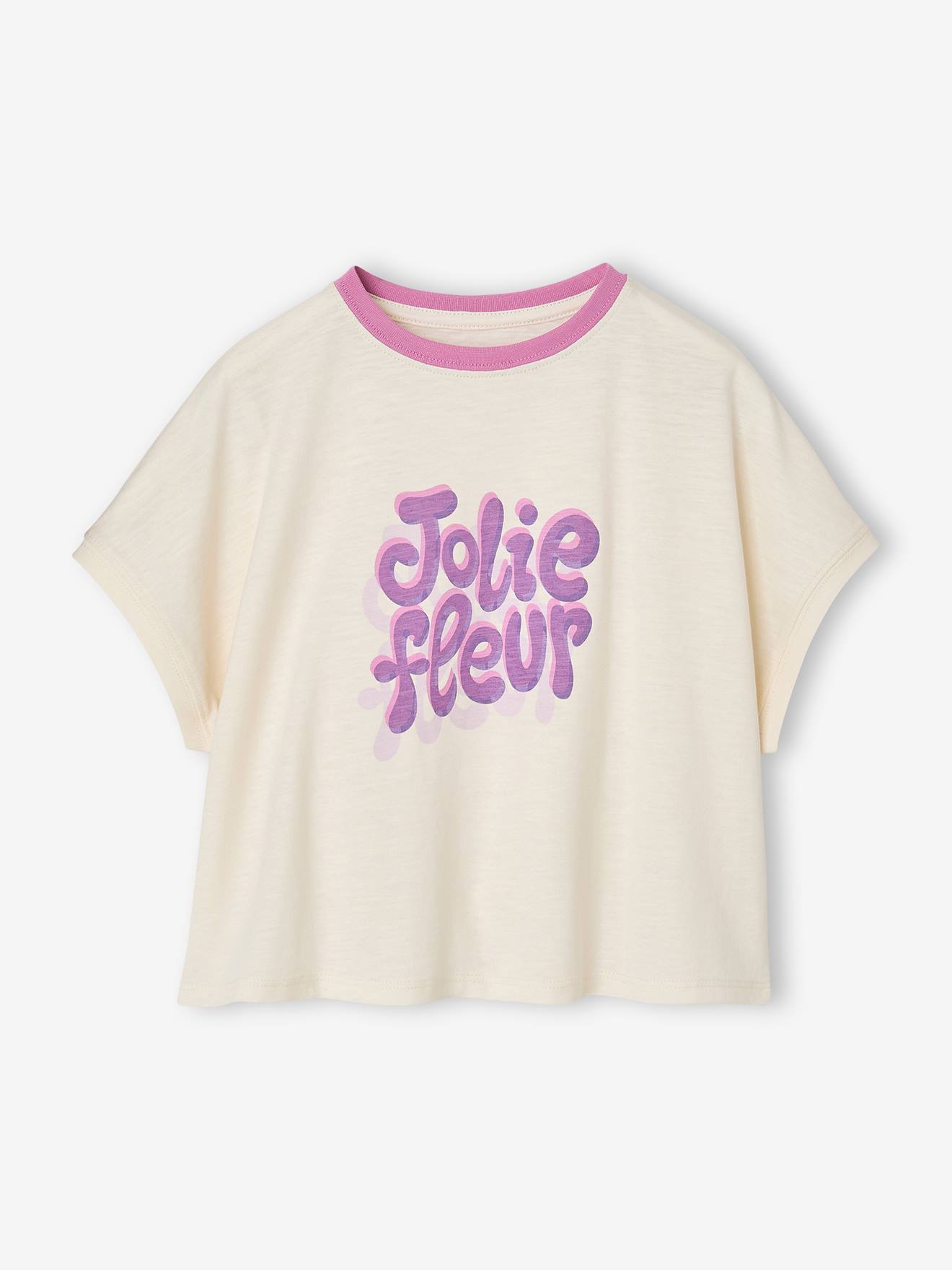 T-shirt manches courtes fille cru 10 €