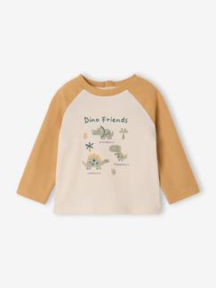 -T-shirt bébé manches longues avec imprimé placé devant