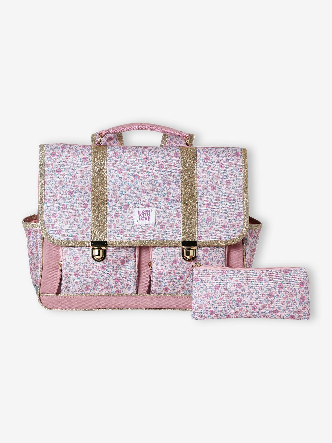 Cartable fille personnalisable rose drage 27$