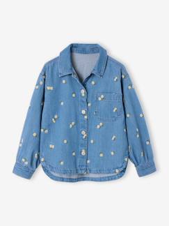 -Chemise fille manches longues