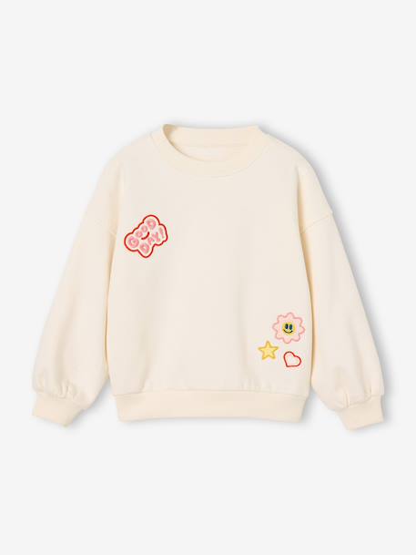 Fille-Pull, gilet, sweat-Sweat-Sweat fille manches longues