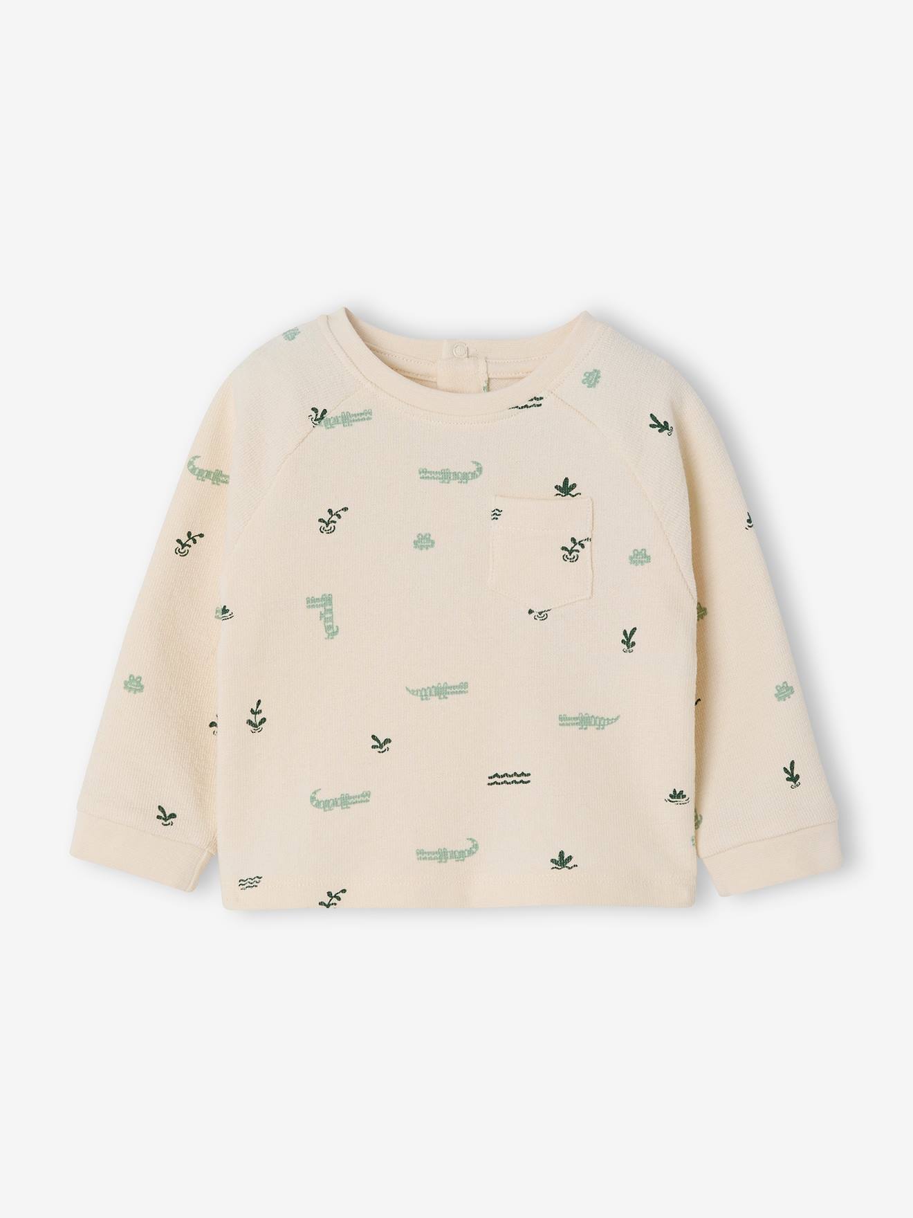 T-shirt manches longues bb garon vanille 10$