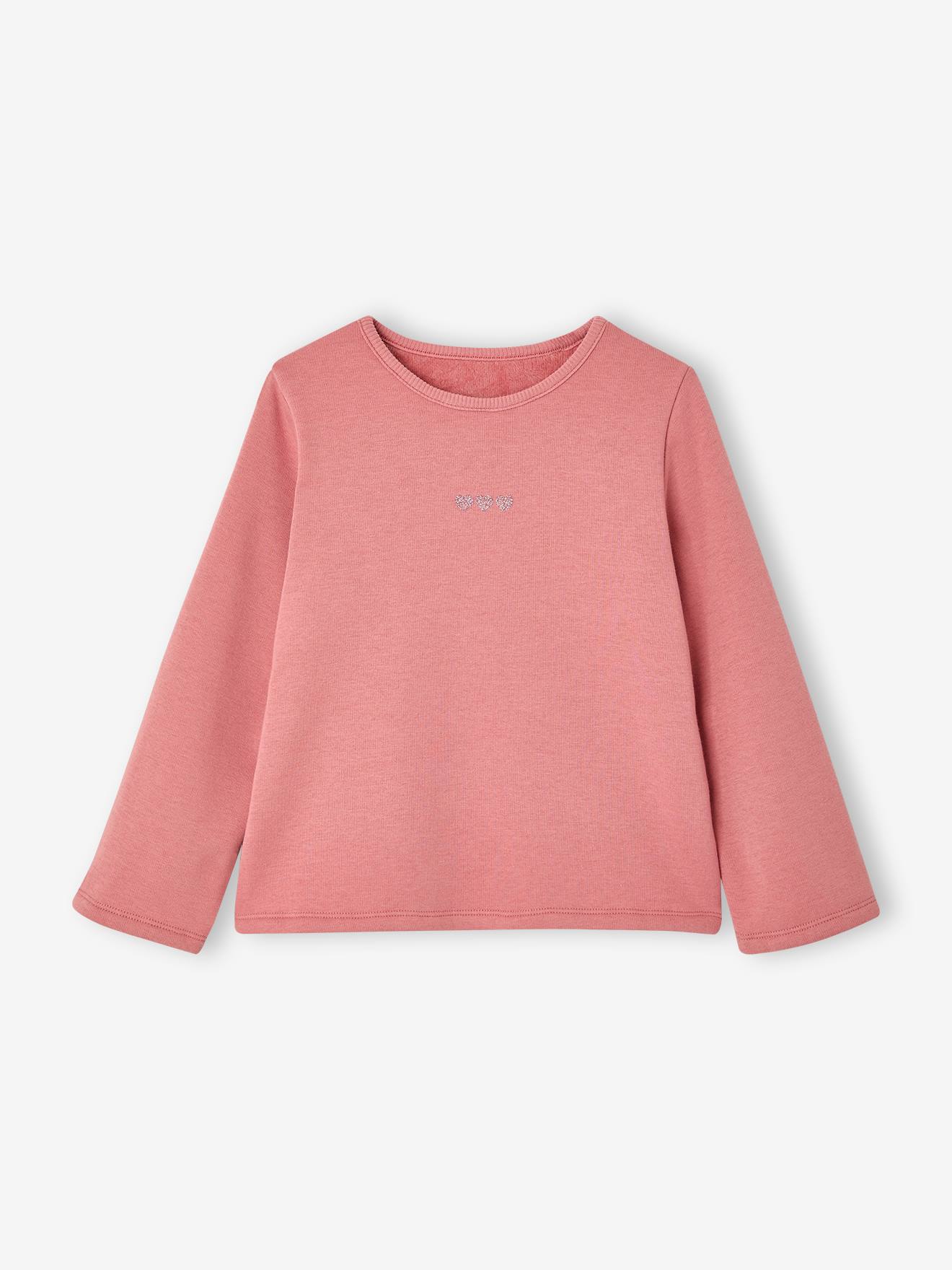 T-shirt manches longues fille blush