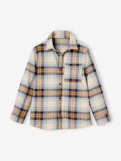 Chemise à carreaux en flanelle garçon  - vertbaudet enfant