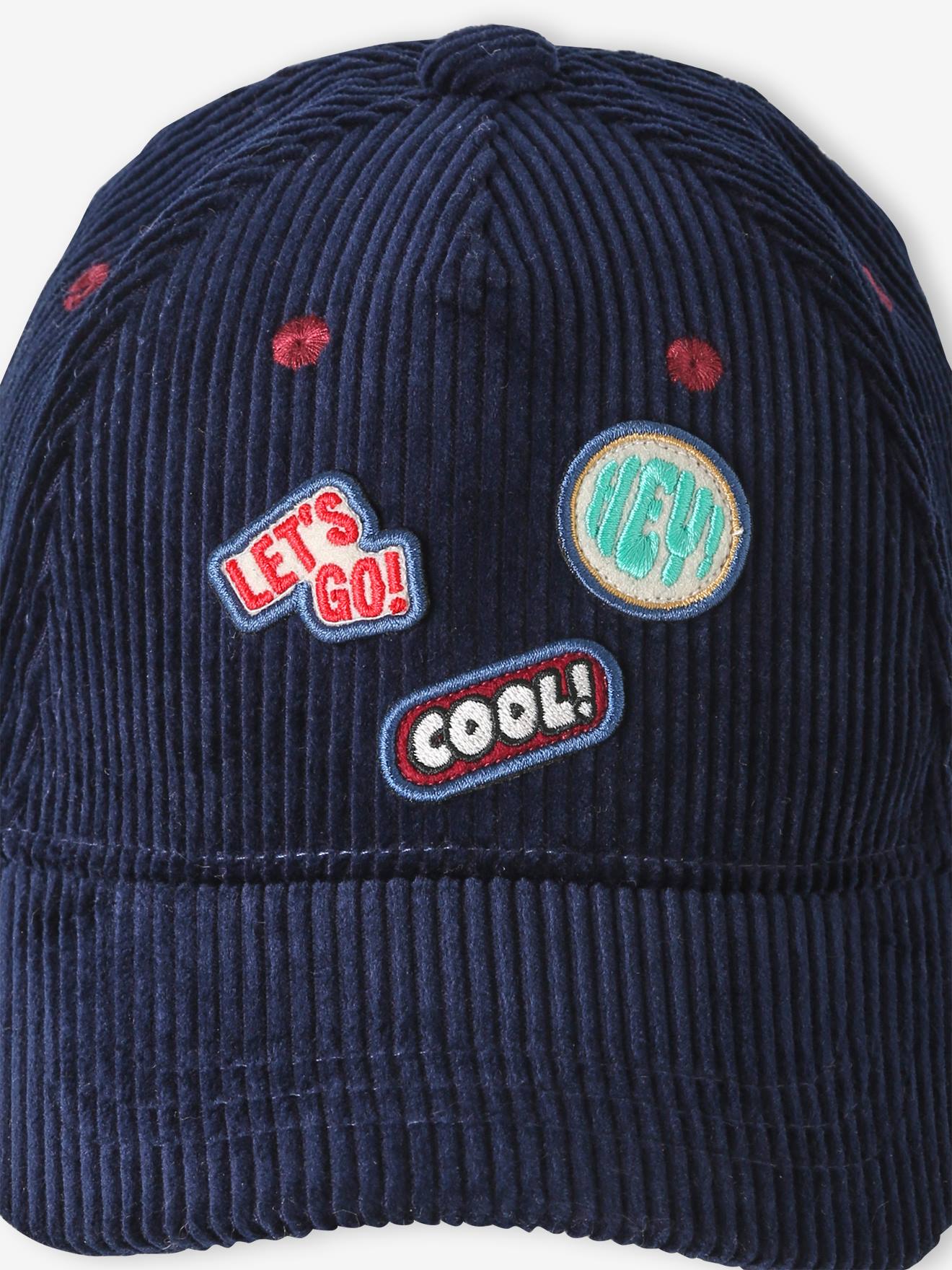 Casquette garon en twill marine 13$