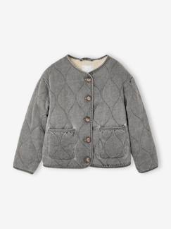 -Veste matelassée fille doublée sherpa