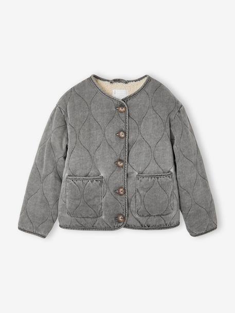 Fille-Veste matelassée fille doublée sherpa