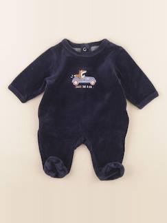 Pyjama velours - 0 mois  - vertbaudet enfant