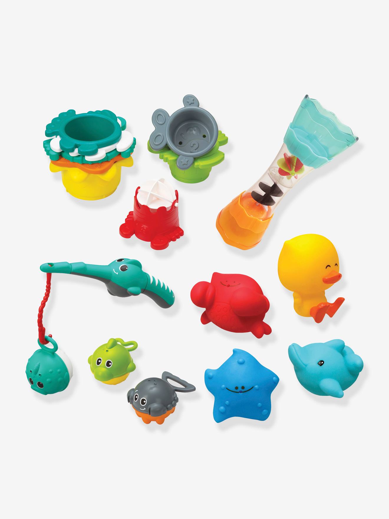 Coffret de bain 17 pièces bleu