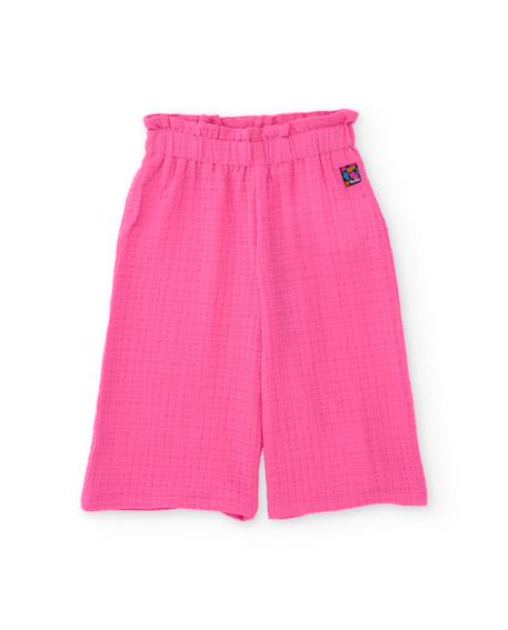 Fille-Pantalon fille avec texture gaufrée