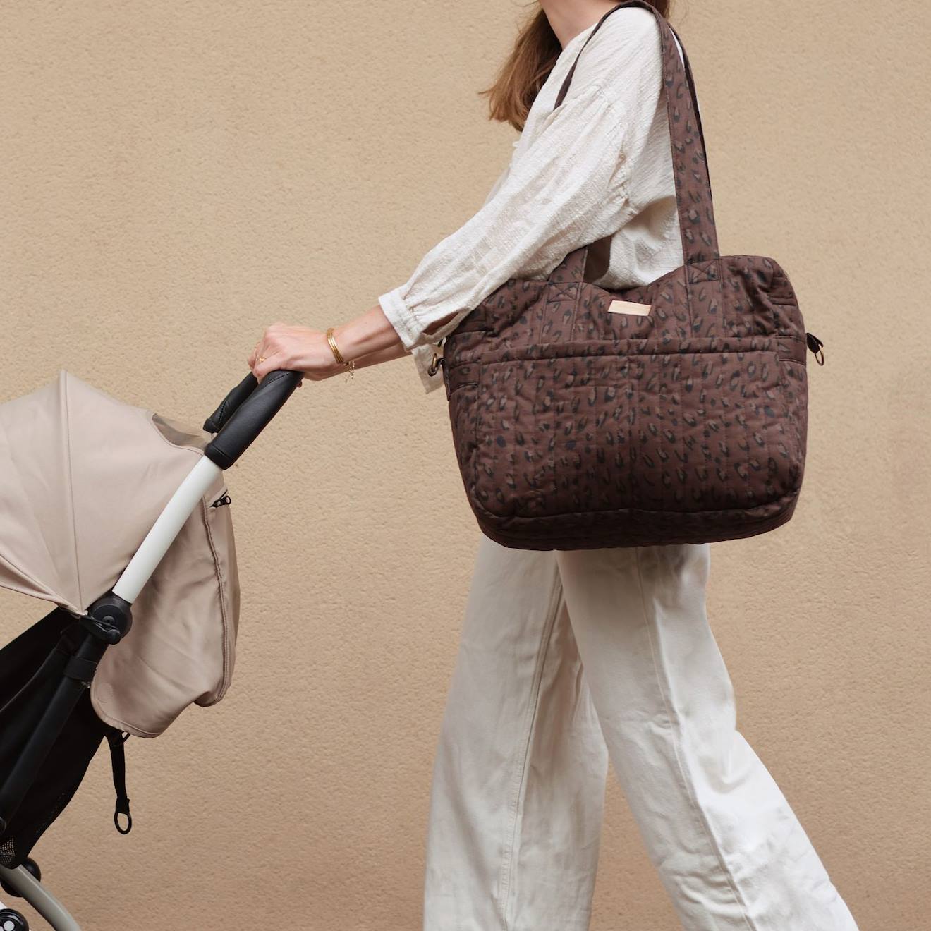 Sac À Langer Imperméable Hyde Park Marron, Noir